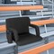 Costway 1/2 PCS Stadium Seat for Bleachers Bleacher Chair with 6 Adjustable Positions Back Support Black
